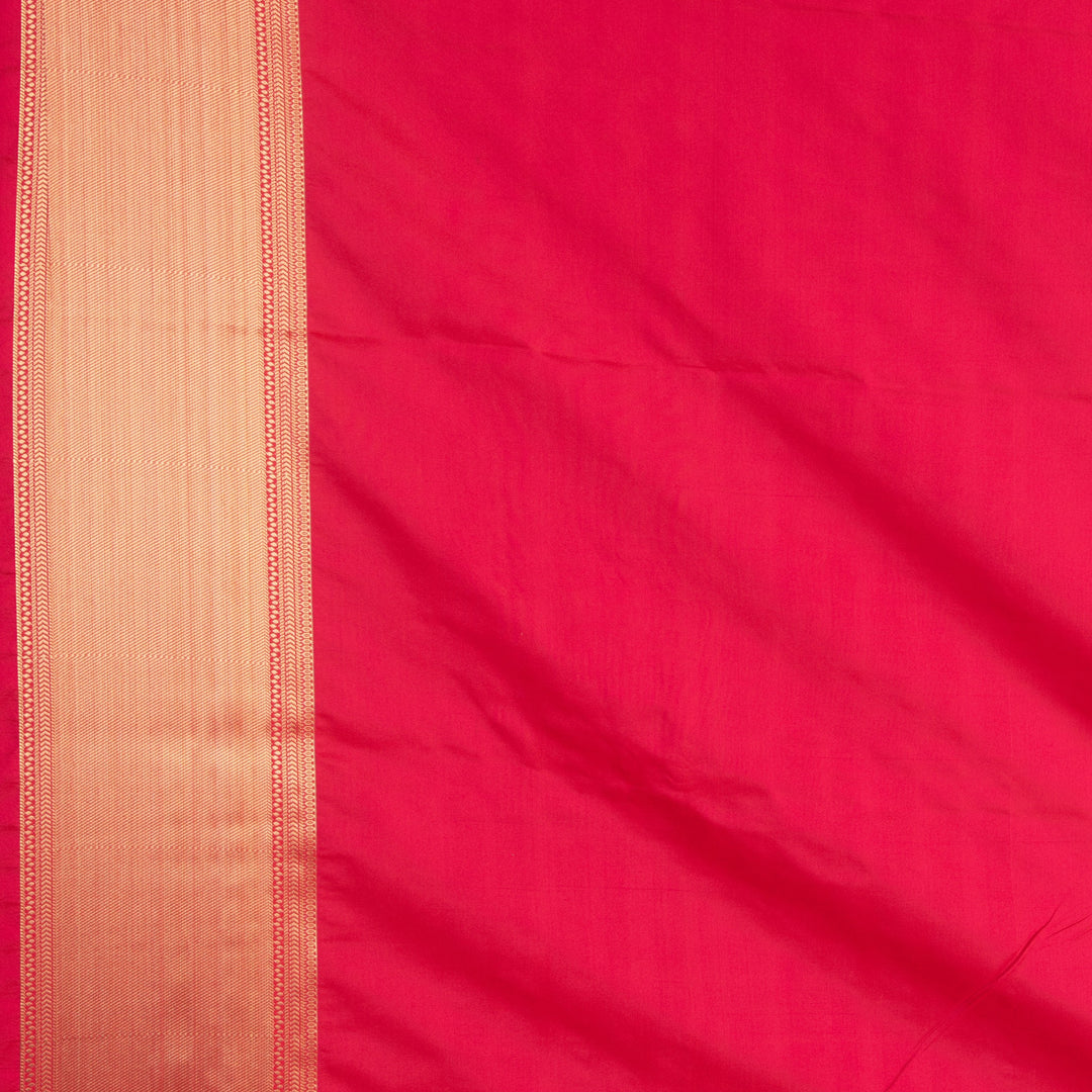Royal blue and Reddish pink soft silk saree