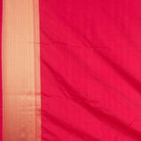 Royal blue and Reddish pink soft silk saree