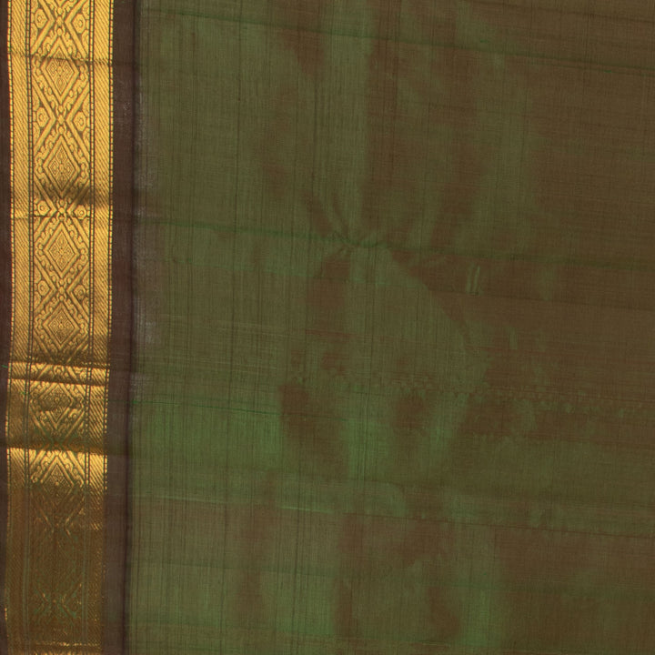 Neon orange and Dual tone green silk cotton saree