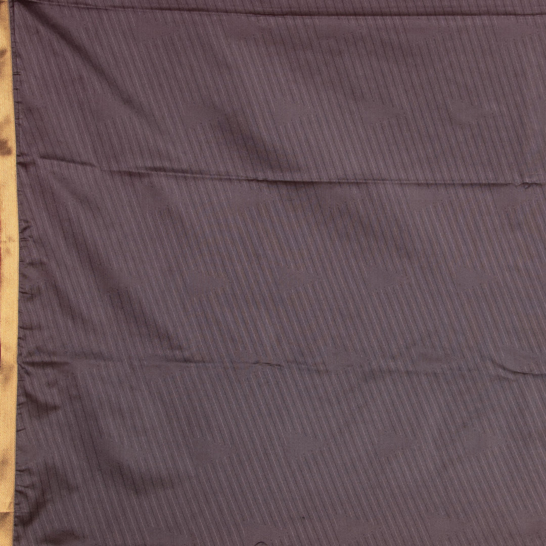 Raspberry pink and Paynes grey soft silk saree