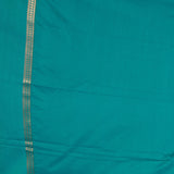 Maroon and Teal green soft silk saree