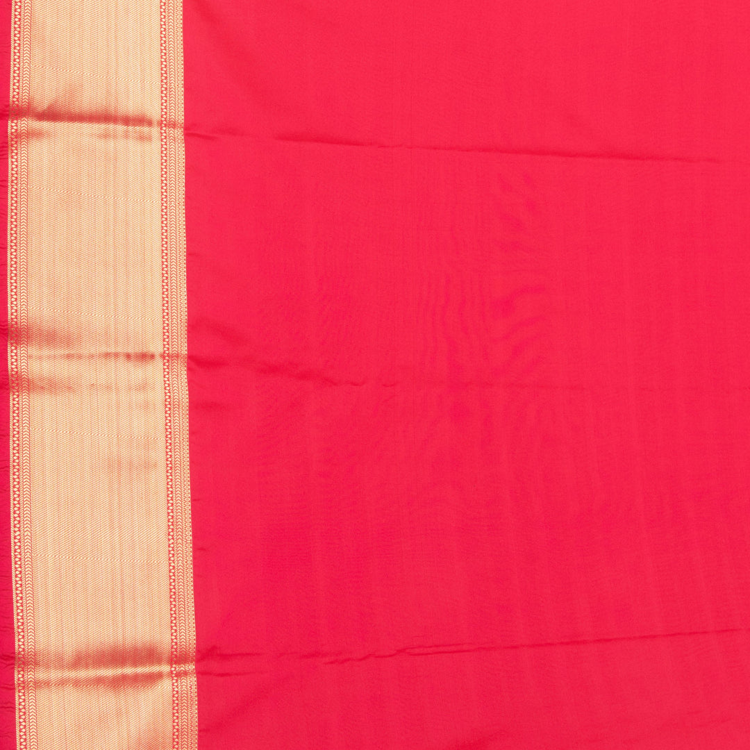 Mango yellow and Reddish pink soft silk saree