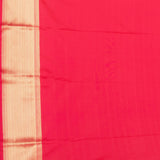 Mango yellow and Reddish pink soft silk saree