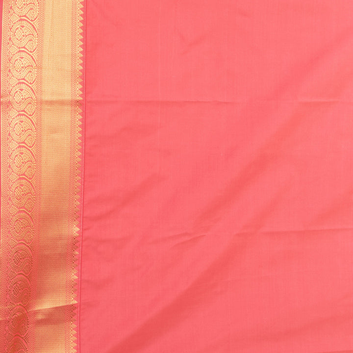 Steel grey and Dazzle pink soft silk saree
