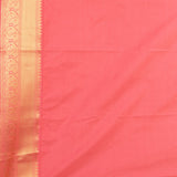 Steel grey and Dazzle pink soft silk saree