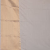 Maroon and off white semi silk saree