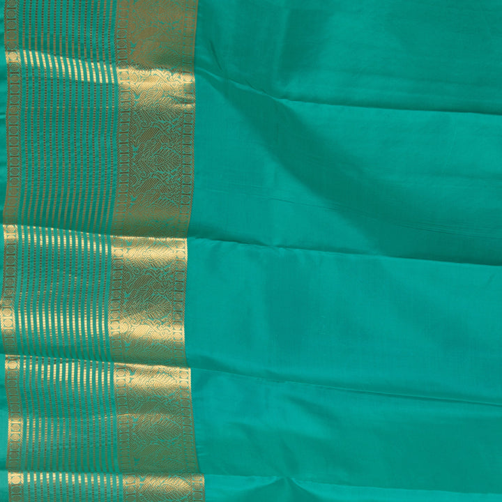 Navy blue and Teal Blue Pure Touch silk saree