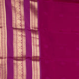 Olive green and Purple Pure Touch silk saree