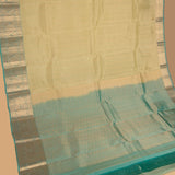 Pastel Green and Persian green Pure Touch silk saree