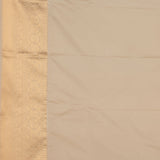 Deep sky blue and Off white Semi silk saree