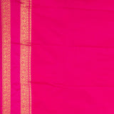 Paynes Grey and Rani pink soft silk saree