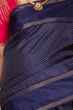 Royal Blue pure kanjivaram silk saree