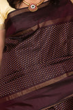 Rasin Purple Pure Kanjivaram silk saree