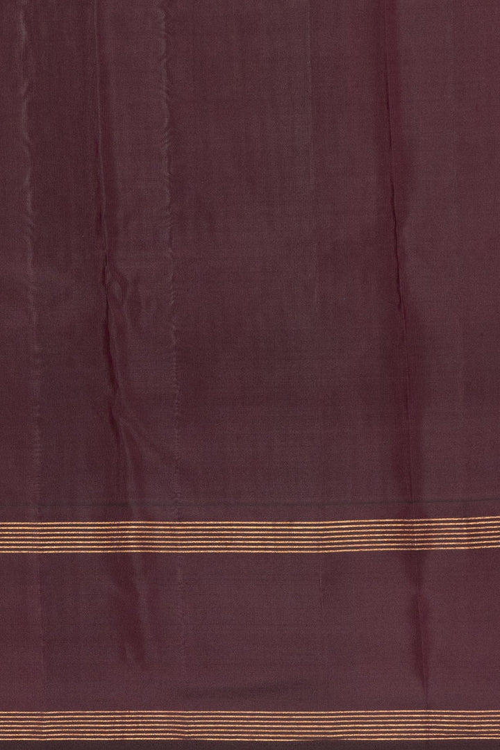 Rasin Purple Pure Kanjivaram silk saree