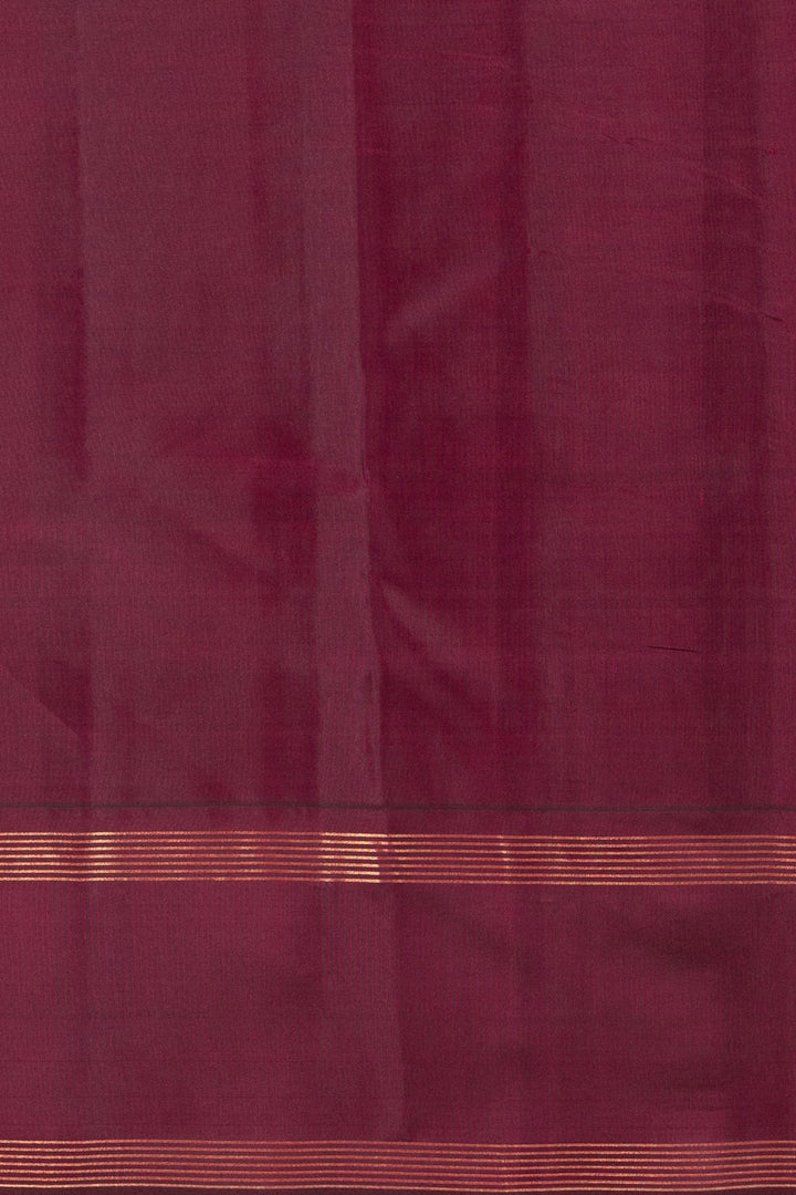 Sangria Purple Pure Kanjivaram silk saree