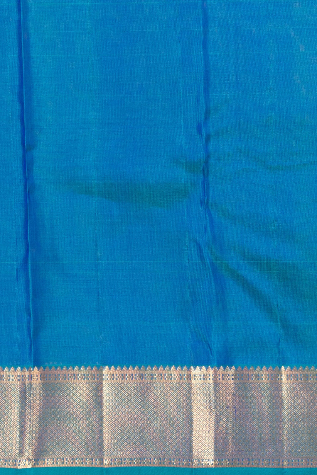 Dual tone Blue Pure Kanjivaram silk saree