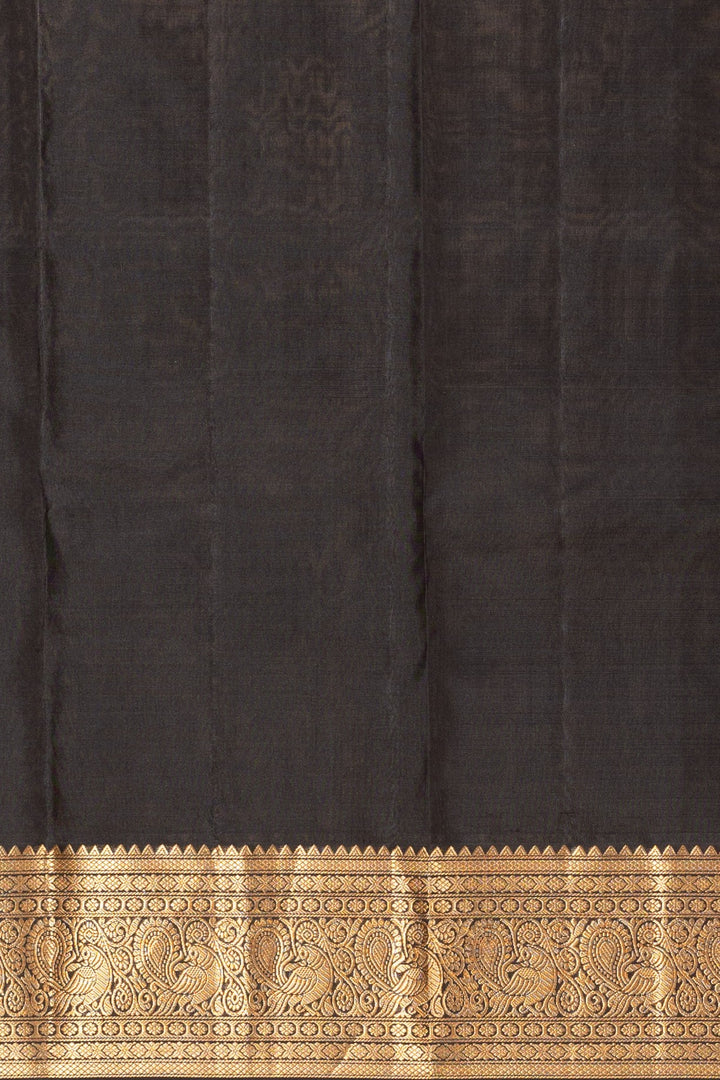 Black Pure Kanjivaram silk saree