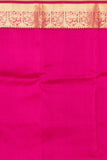 Bottle Green and Magenta Pure Kanjivaram silk saree