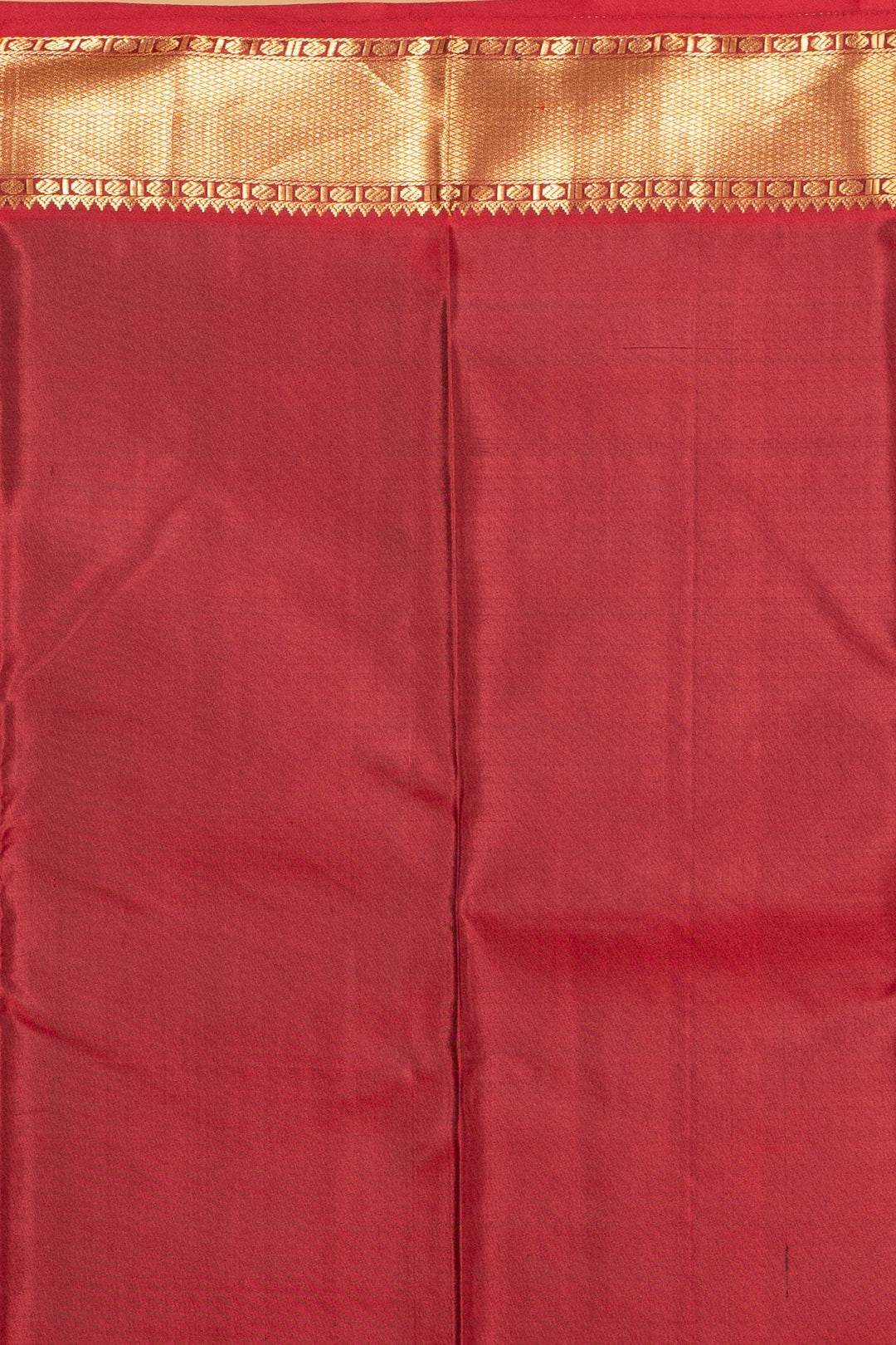 Golden Yellow and Apple red Pure Kanjivaram silk saree