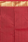 Golden Yellow and Apple red Pure Kanjivaram silk saree