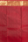 Pink and Apple red Pure Kanjivaram silk saree