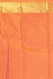 Garnet Red Checked Pure Kanjivaram silk saree
