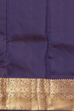 Royal yellow and Midnight blue Pure kanjivaram silk saree