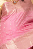 Baby pink Kalyana oorvalam Pure Kanchi silk saree
