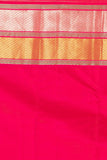 Egg Shall white and Pink Traditional Pure Kanchi silk saree