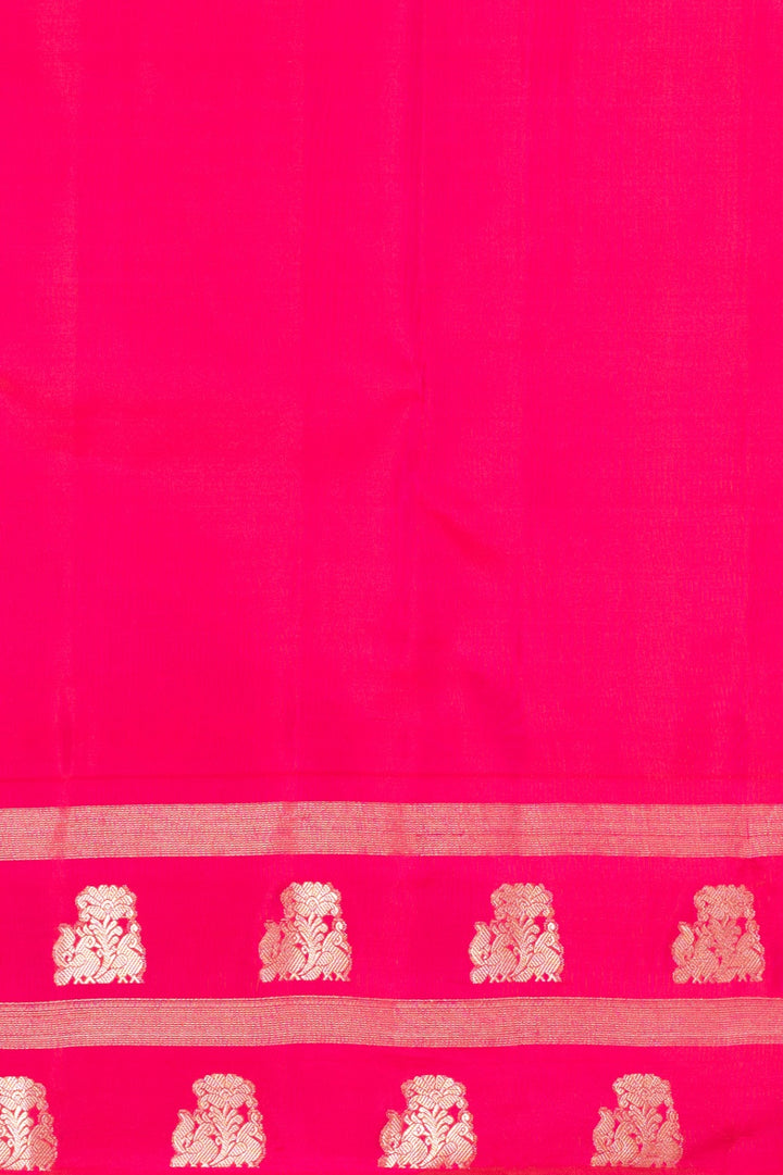 Egg Shall white and Pink Traditional Pure kanchi silk saree