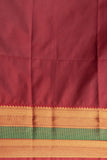 Plum Purple and Maroon soft silk saree