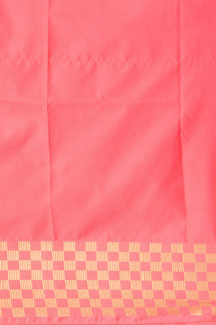 Army Green and French Rose soft silk saree