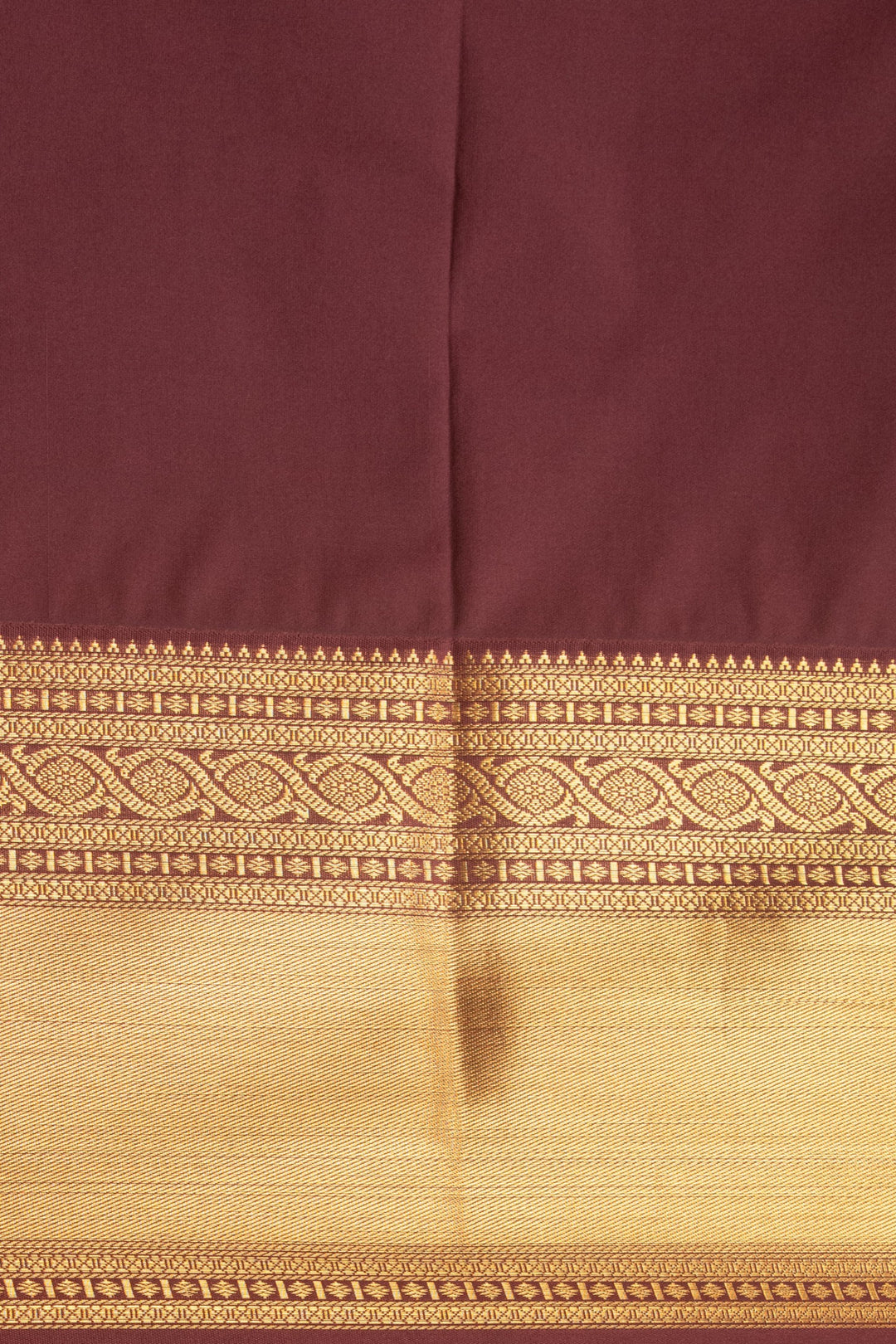 Pear green and Brown semi silk saree