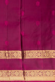 Pine green and Orchid purple Retta Patta Border Pure Touch silk saree