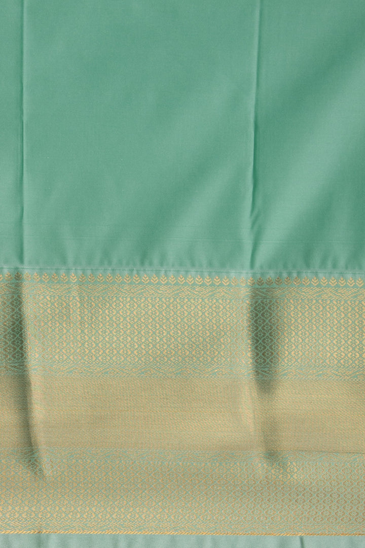 Mauve Pink and Pastel green kanchi soft silk saree