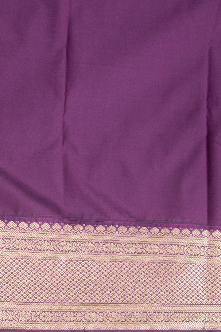 Lavender and Palatinate Purple kanchi soft silk saree