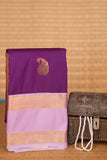 Orchid purple and Lavender Retta Patta Border semi silk saree