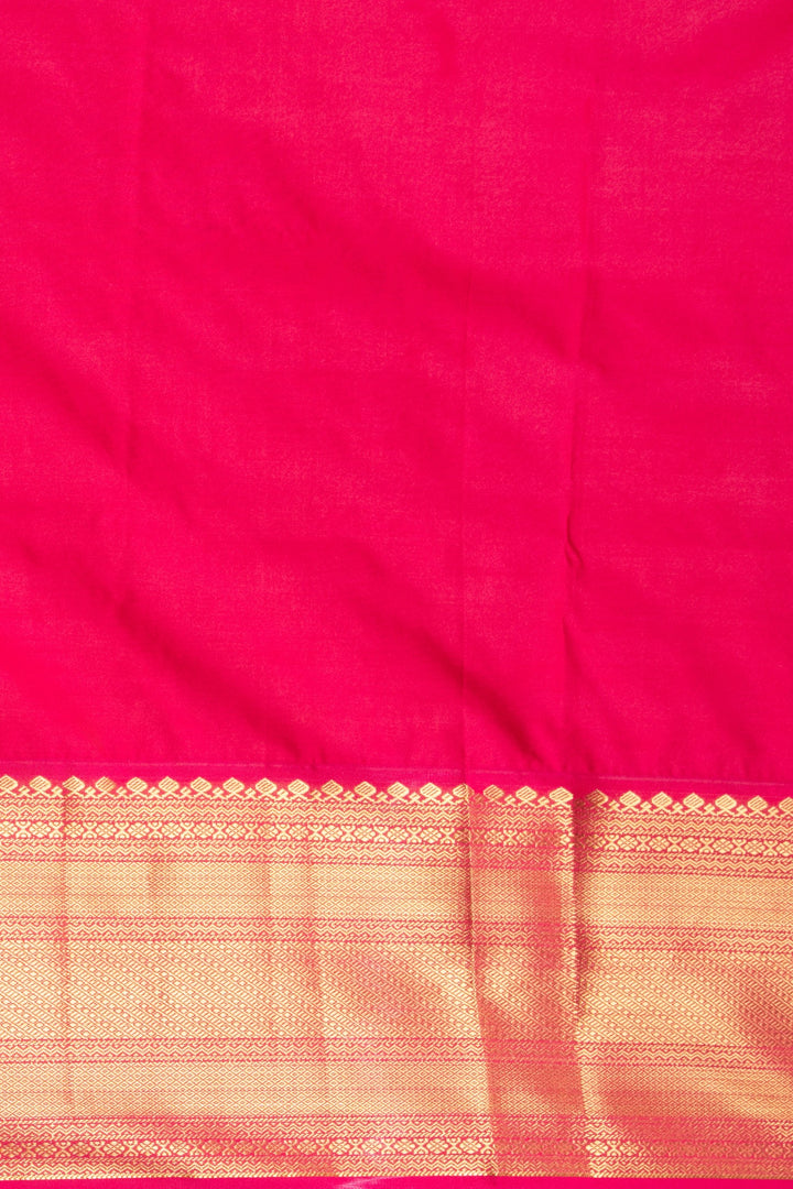 Dusky rose and Rani pink kanchi soft silk saree