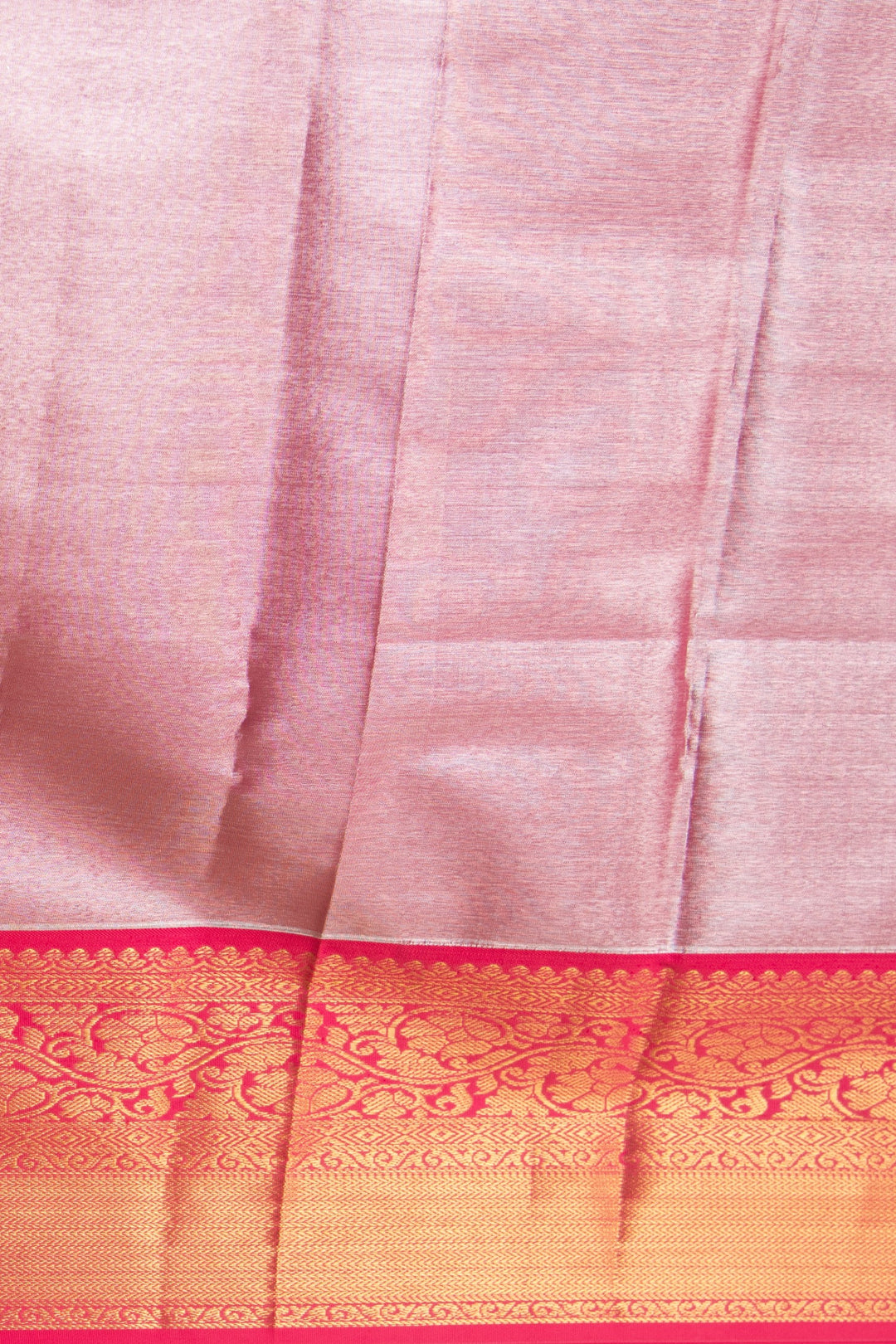 Silver grey Tissue silk saree