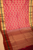 Dual Tone Pink and Maroon soft silk saree