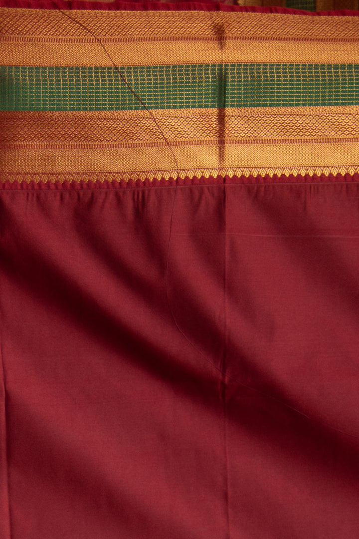 Dual Tone Pink and Maroon soft silk saree