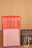 Dual Tone Pink and Lavender soft silk saree