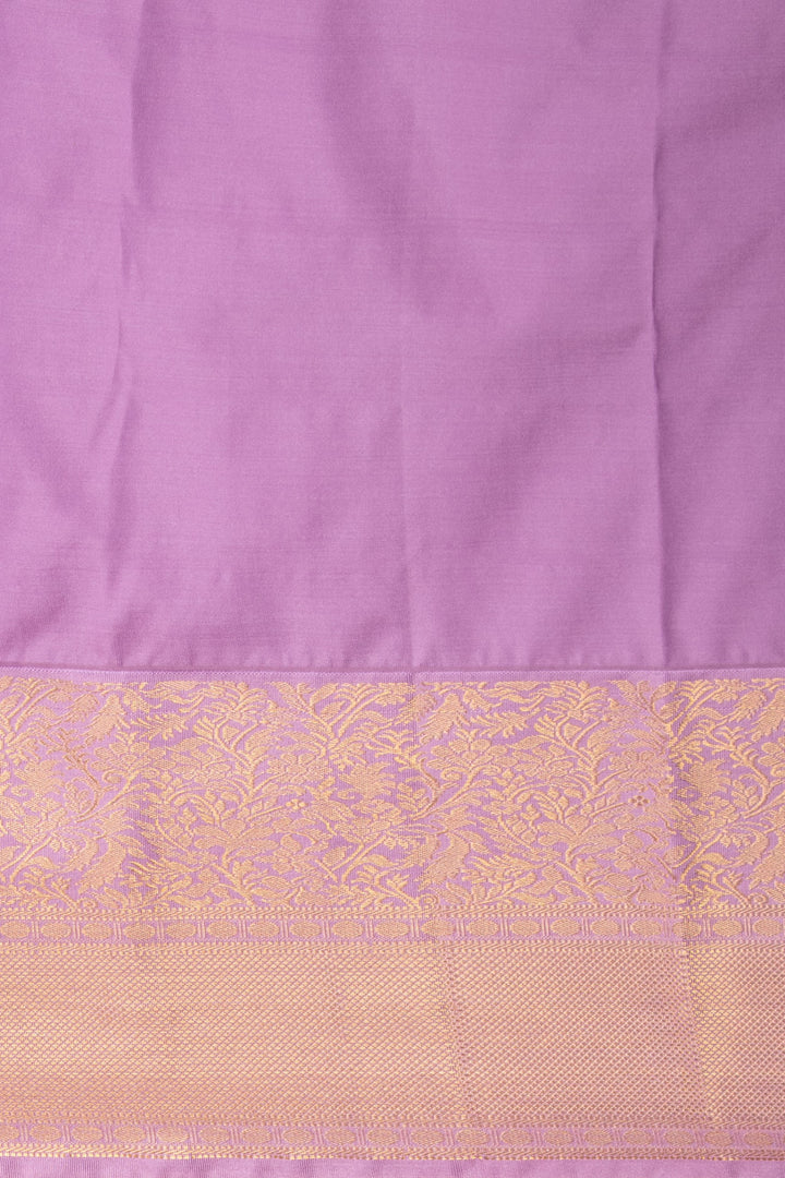Dual Tone Pink and Lavender soft silk saree