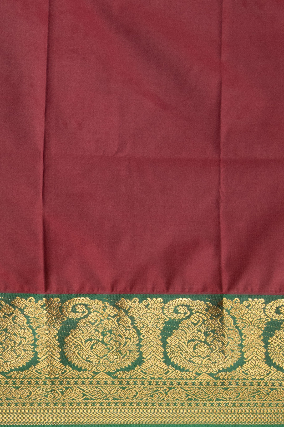 Dual Tone Teal green and Maroon soft silk saree
