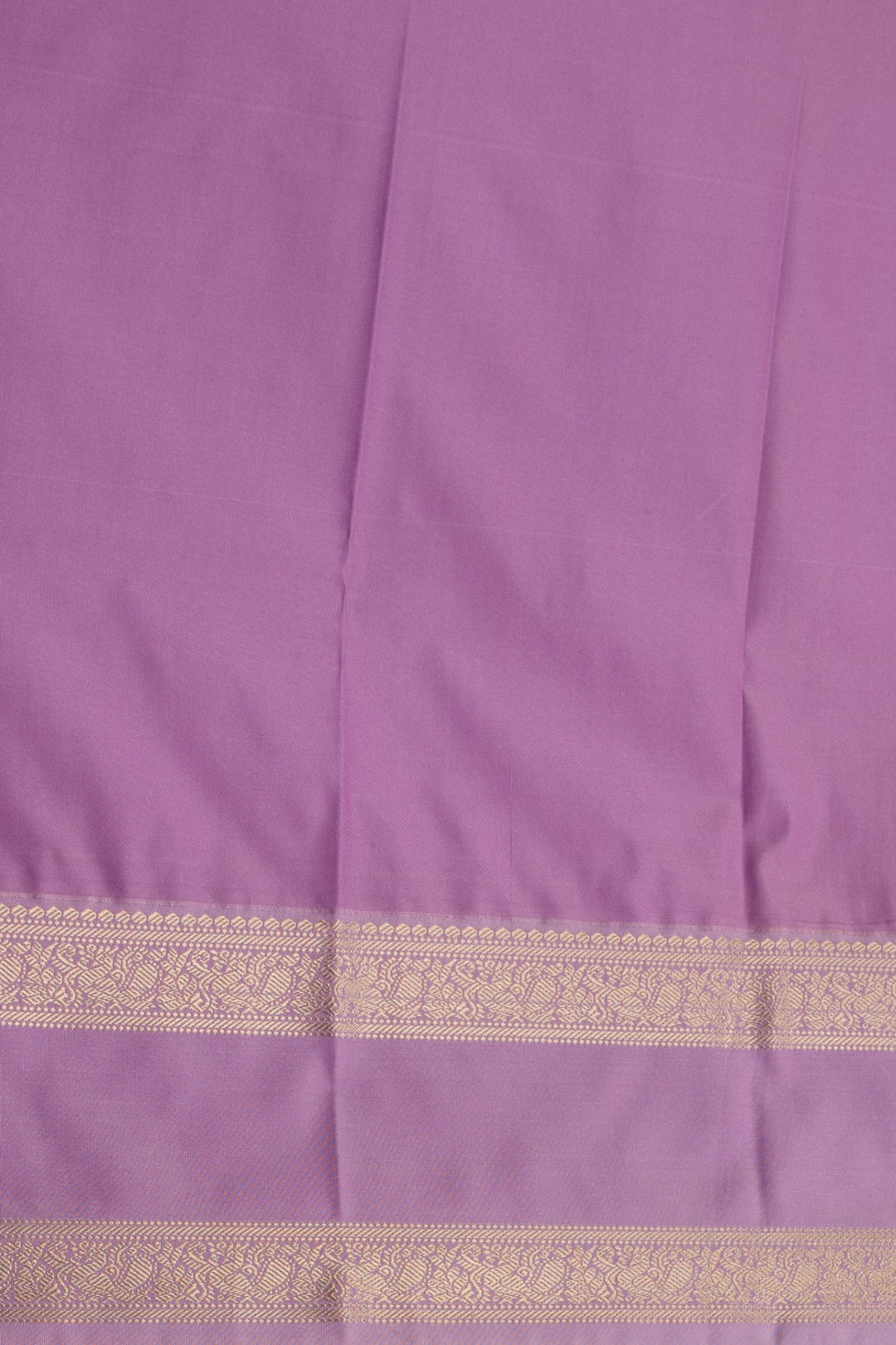 Chartreuse green and Lilac soft silk saree