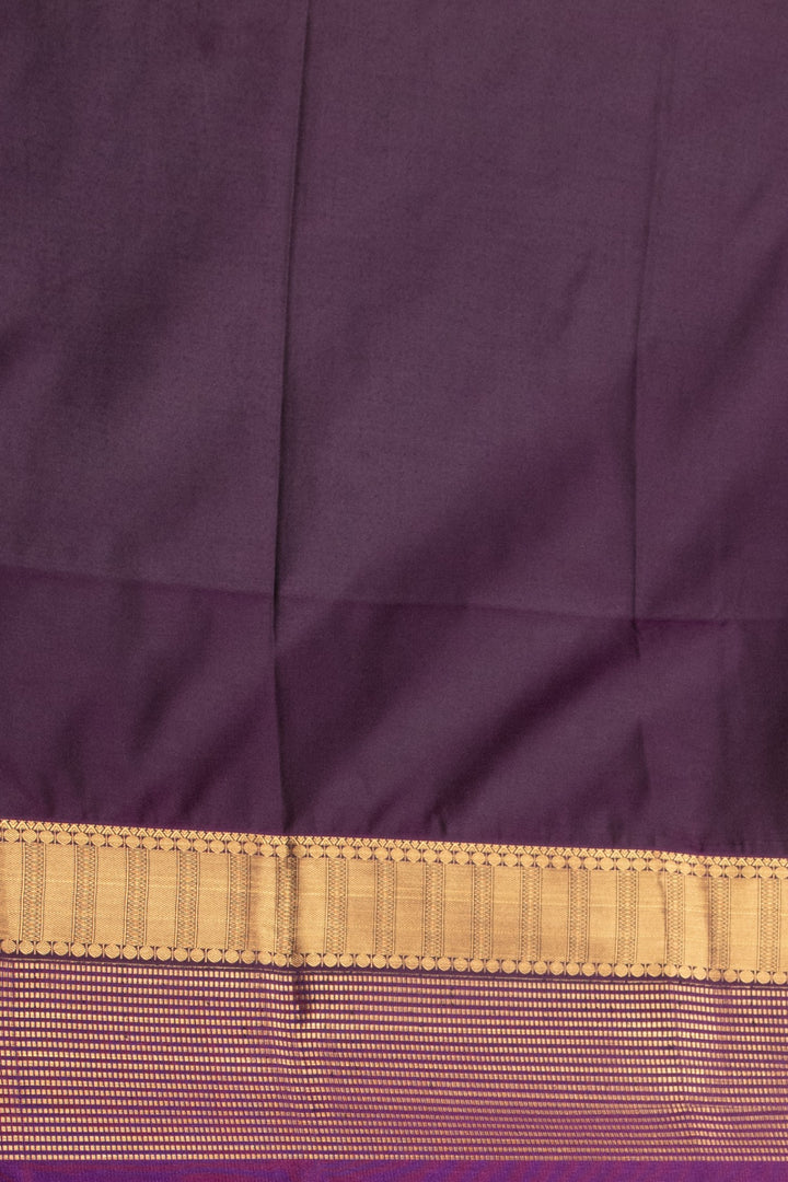 School bus yellow and Purple soft silk saree