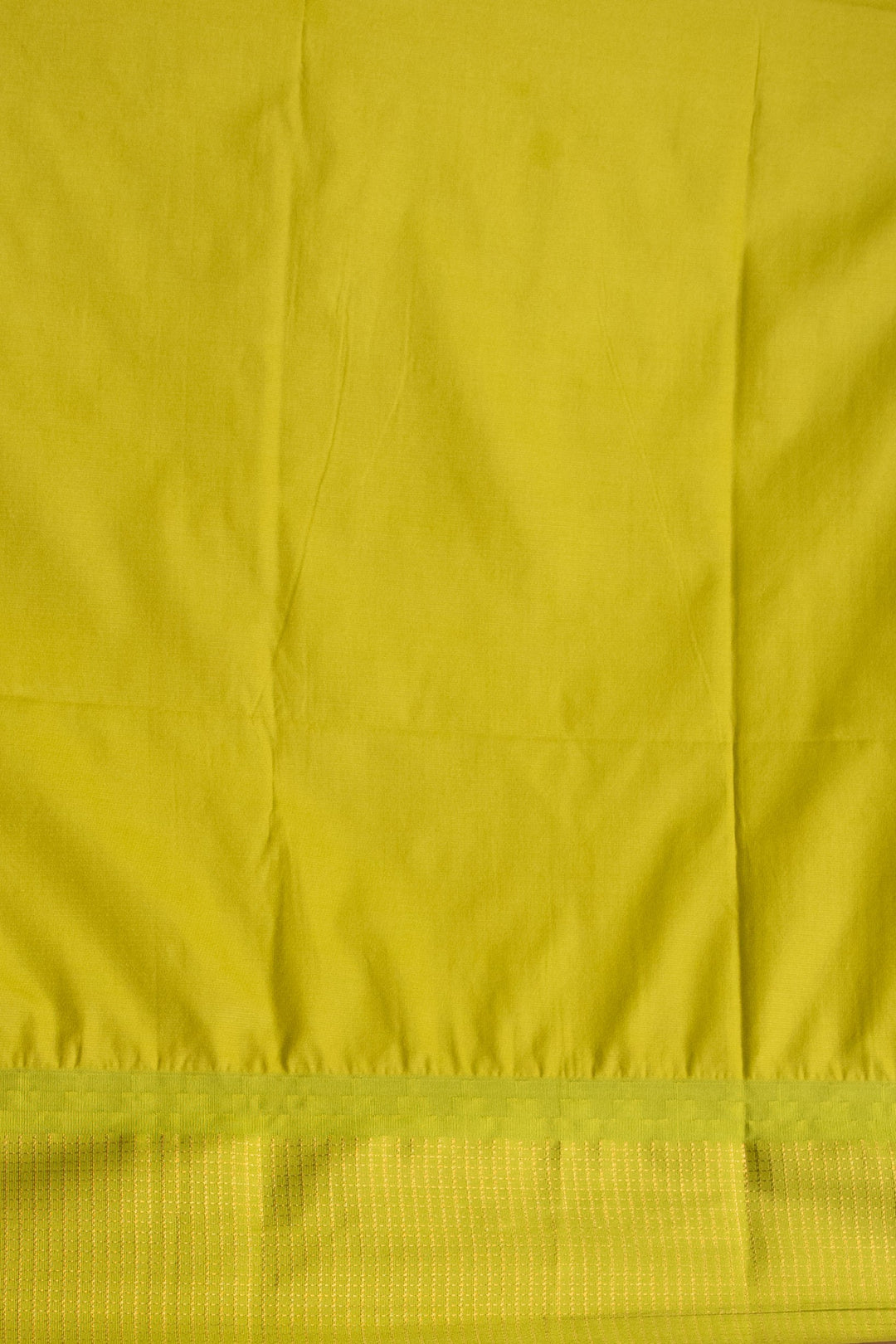 Peach and Chartreuse green soft silk saree