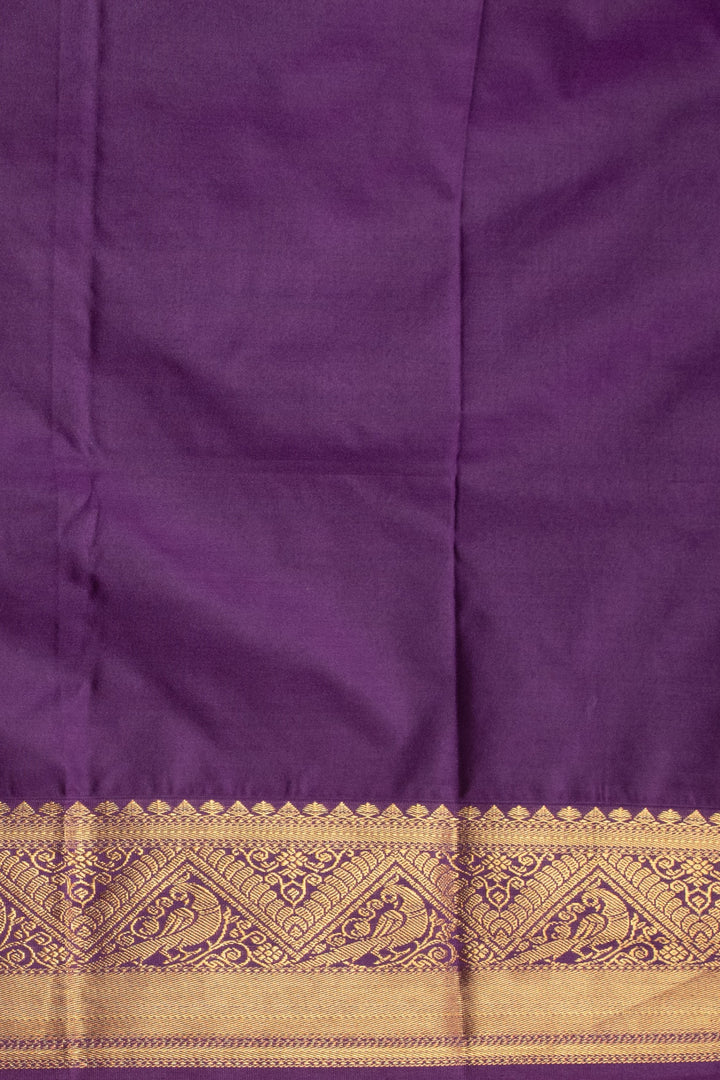 Dual Tone maroon and Purple soft silk saree