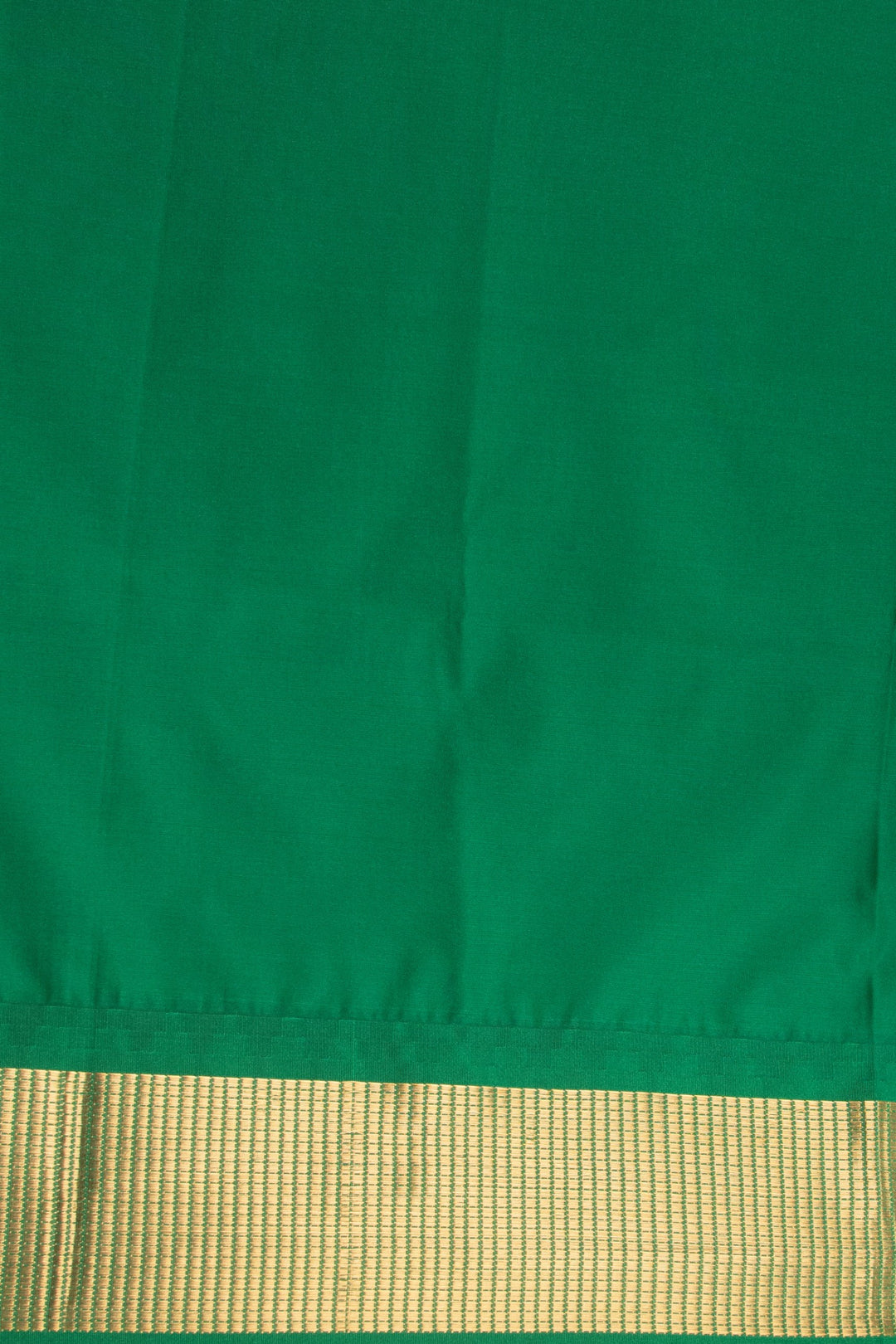 Neon orange and Forest green Brocade soft silk saree