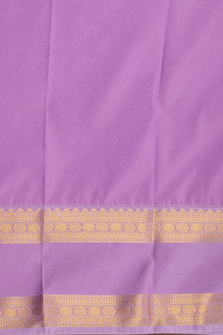 Peacock Blue and Lilac Lavender Vairaoosi soft silk saree